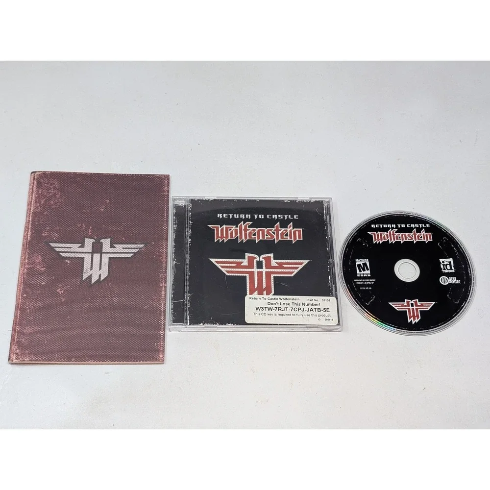 Return to Castle Wolfenstein PC Game Computer Windows‎ 2001 Including Manual VTG